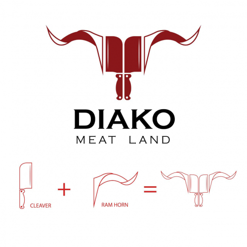 Diaco meat land | Logo design