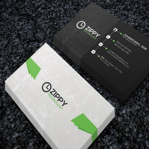Business card thumb
