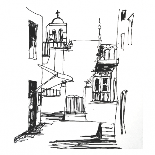 I never look to have my watch when i'm sketching