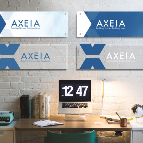Company name glass plate mockup thumb