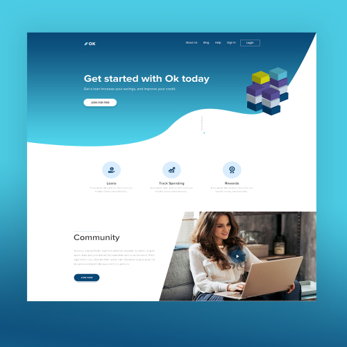 website home page