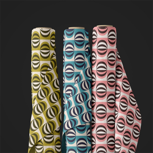 Mid-century style geometric pattern