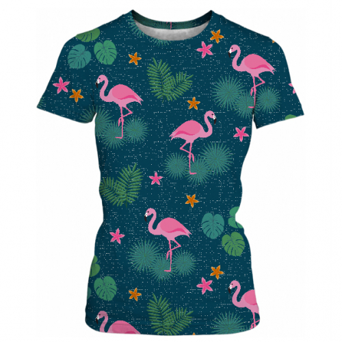 Tropical Flamingo Seamless Pattern for Clothing