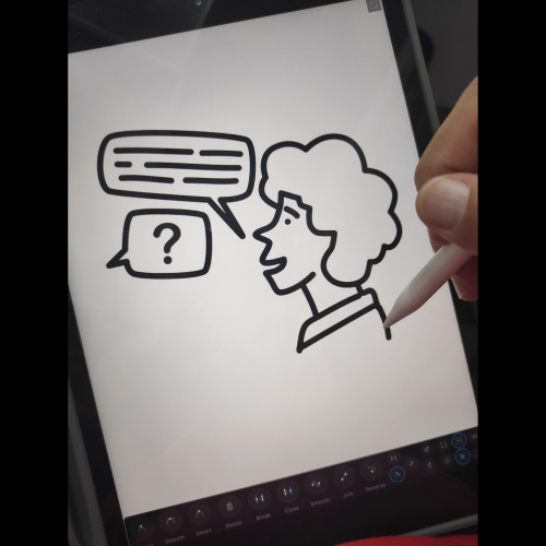 Mono Charakter Icon Design Grafiker