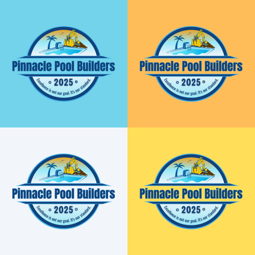 Pinnacle Pool Builders Logo Design