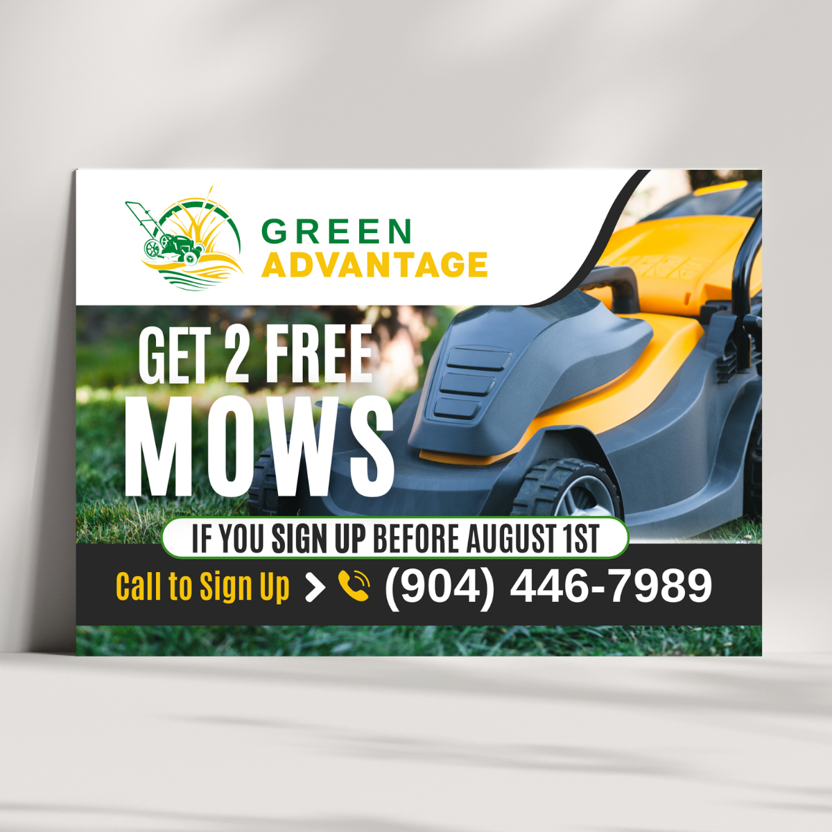 Green Advantage Postcard Design