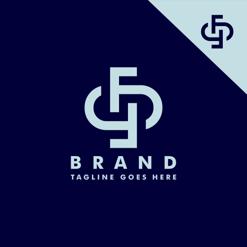 FP or PF Monoline Key Logo