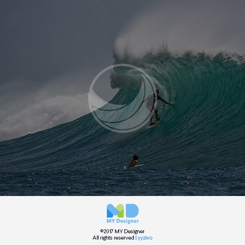 waves simple logo and memorable thumb