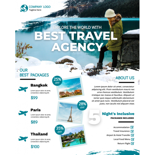 Premium Travel Agency Flyer