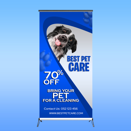 Dog care banner design