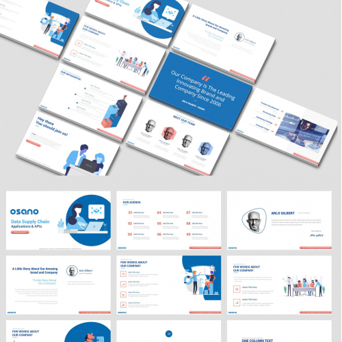 Osano Powerpoint Template Design