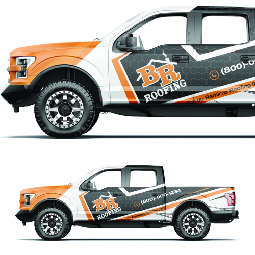 Truck wrap design