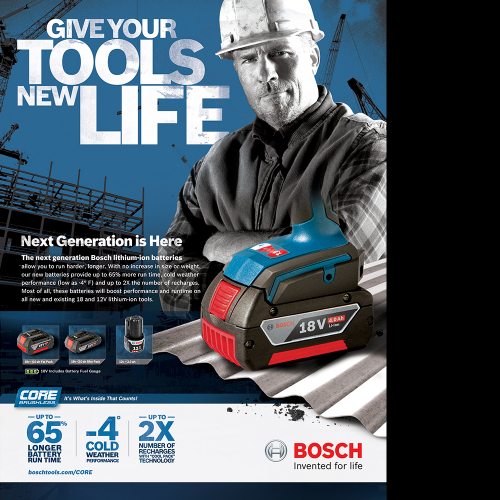 Bosch print ad for wireless power tools thumb