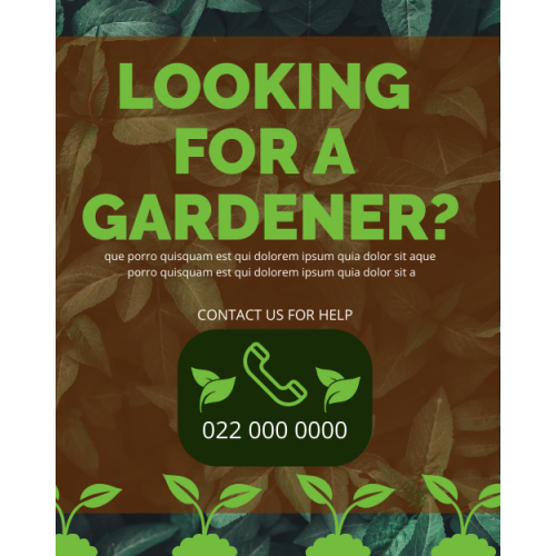 Gardener service.