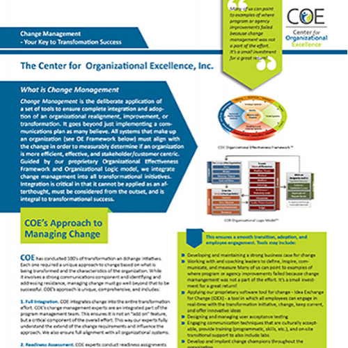 COE (Center For Organization Excellence)