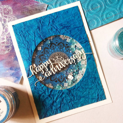 Mandala themed greeting card