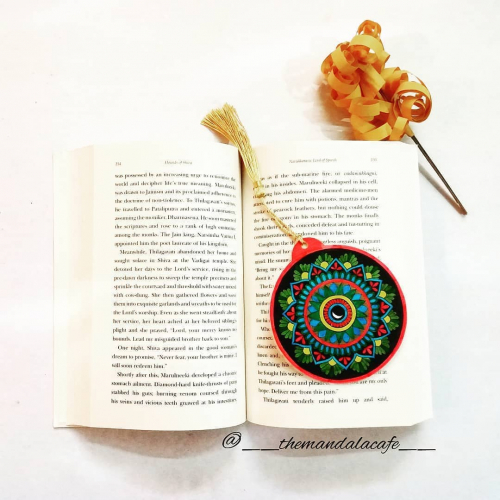 Mandala circular bookmark