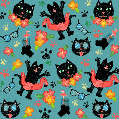 Summer cat - pattern