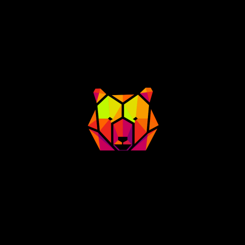 Abstract bear logo