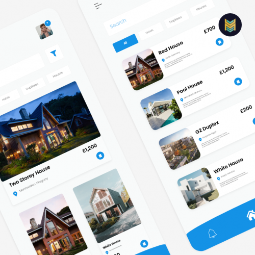 Accommodation Finder App UI Design