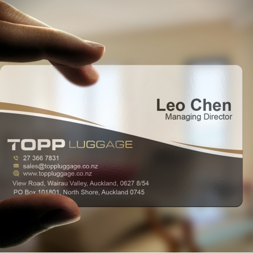Clear Business card design.