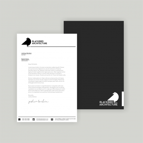 We Need a Modern Architecture Letterhead Design for Eve