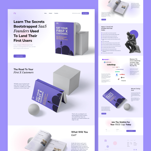 Book Cover and Landing Design