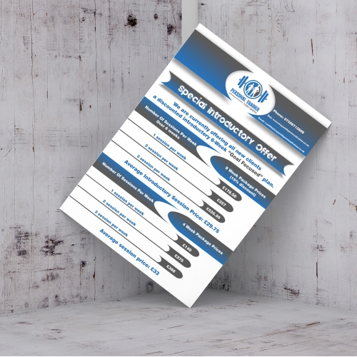 A4 Pricelist for Gym