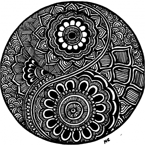 Ying Yang Emblem Doodle
