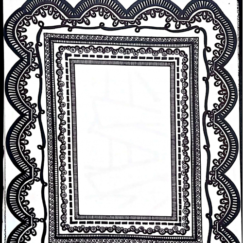 Photo frame drawing