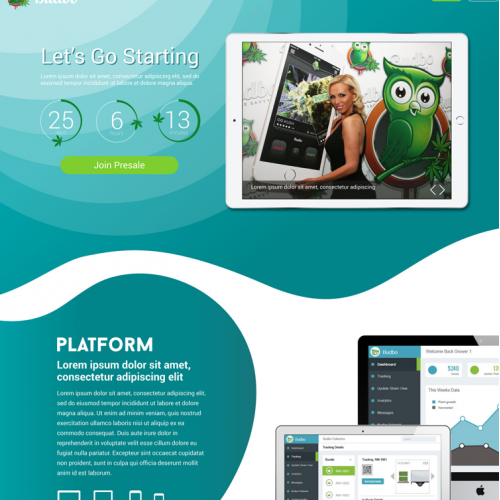 ICO landing page design thumb