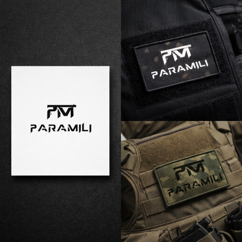 Paramili Tactical Logo Design | Modern Military Style PM Brand Identity
