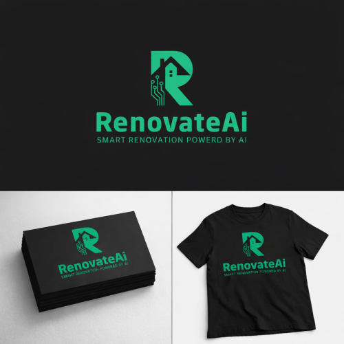 RenovateAI Modern Tech Logo Design Presentation