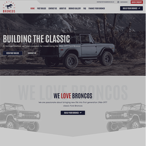 Vintage-Broncos-Car-Website-Design-WordPress-Elementor