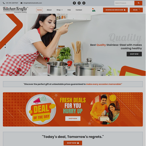 Ecommerce Websitedesign WordPress Kitchen Krafts