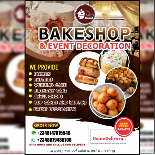 DESIGN FOR A BAKING SHOP