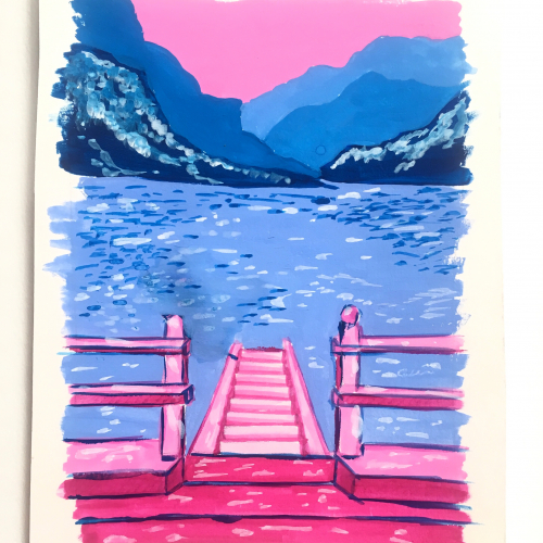 Far mountains