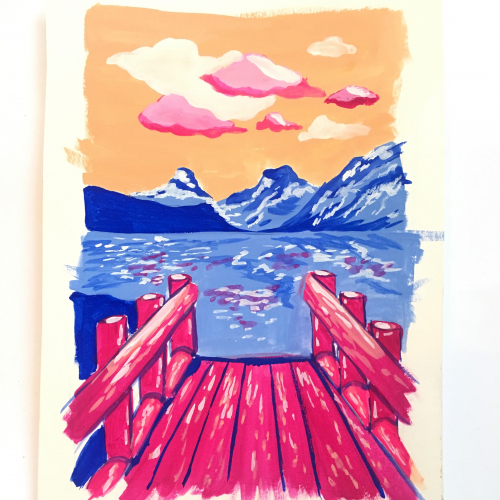 Into the sea