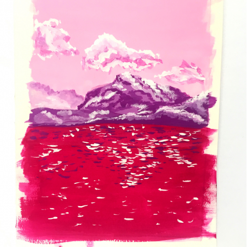 Purple mountain