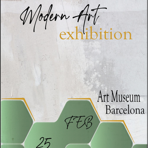 Modern Art Exhibition Poster