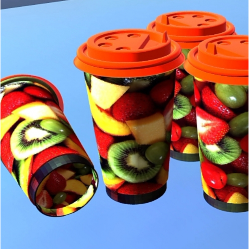 Fruit juice bottles