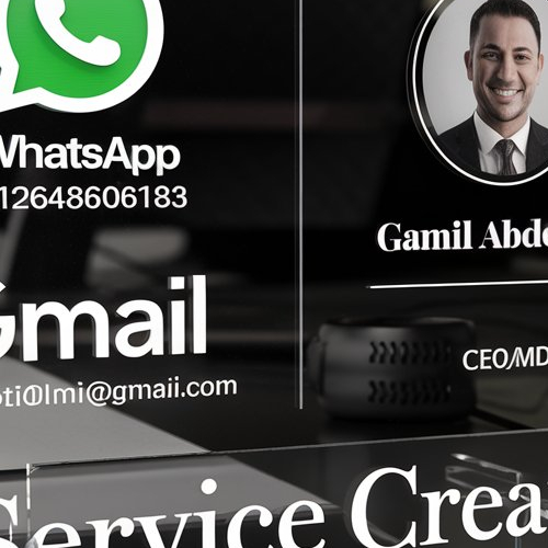 Professional Acrylic Business Card with Elegant Design