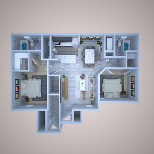 3D consept home minimalist