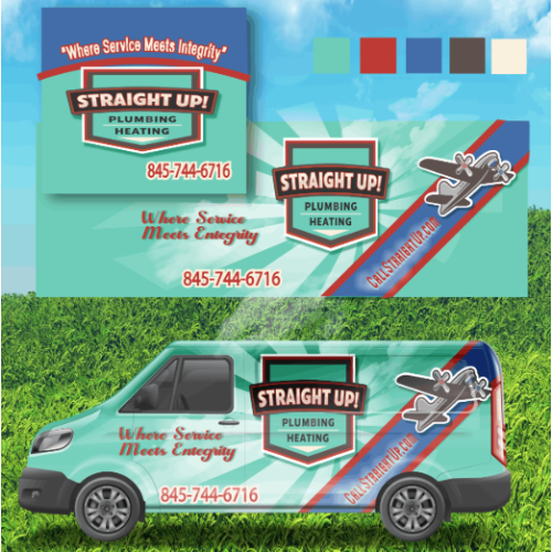 Straight Up Plumbing car wrap