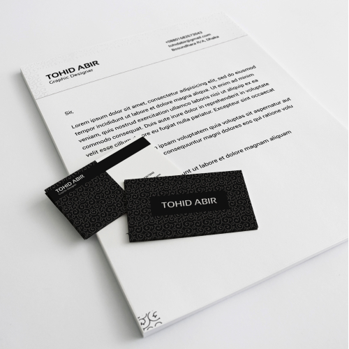 Very attractive Business card and letterhead