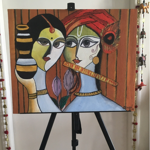 Acrylic painting