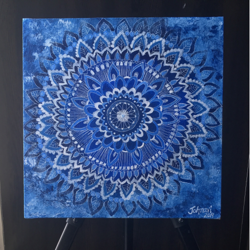 Canvas mandala art