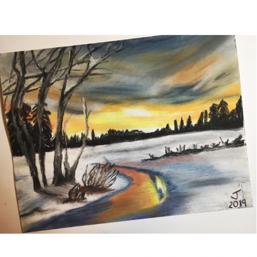 Soft pastels art