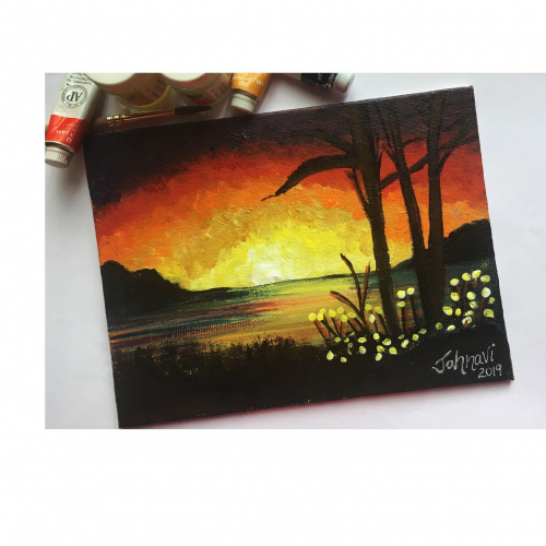 Acrylic painting