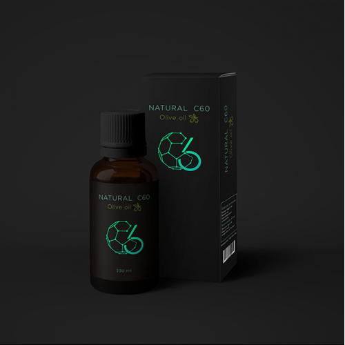 C60 Natural Supplement Package Design